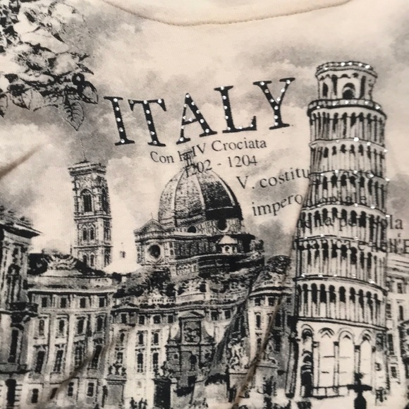 🌸NEW🌸 Patchington Vintage Italy Rhinestone Top - Picture 16 of 16